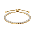 Goldarmband mit Zirkonia Steine Tennisarmband Wasserfest