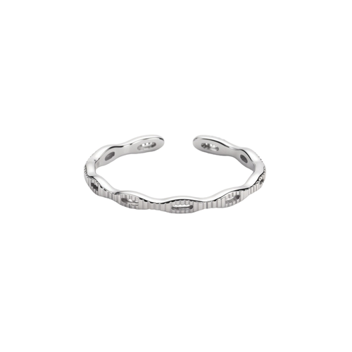 Ring Silber Minimalistisch Wasserfest 