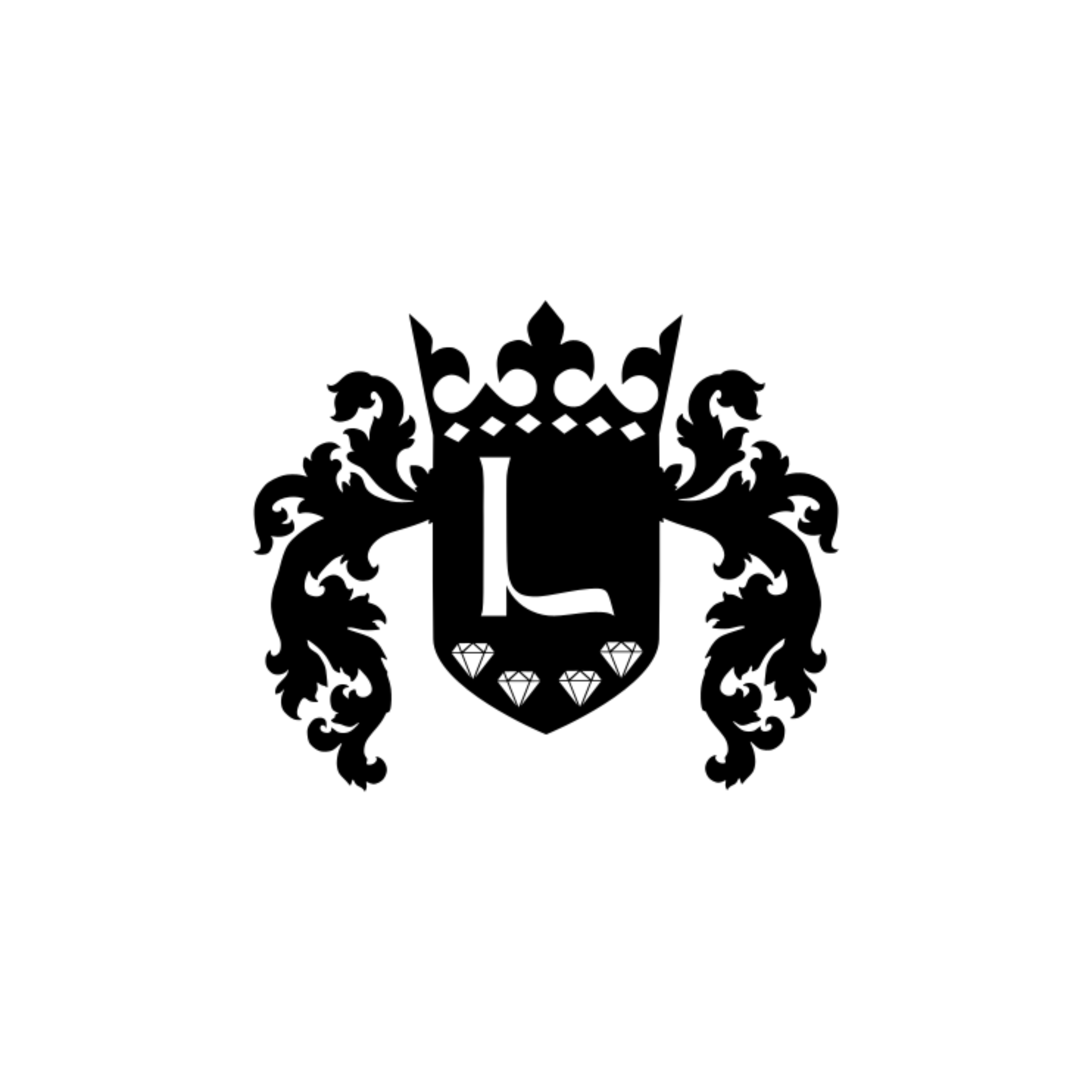 Wappen Logo Klein Schwarz von Lavouen